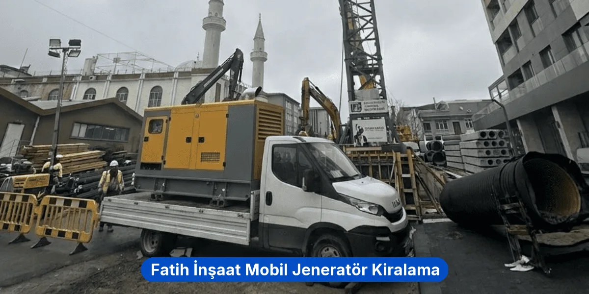 Fatih İnşaat Mobil Jeneratör Kiralama